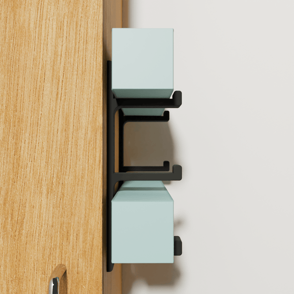 Tin Foil / Cling Film / Grease Proof Paper Mount Bracket Holder Organiser For Kitchen Cupboard Storage Side Hooks