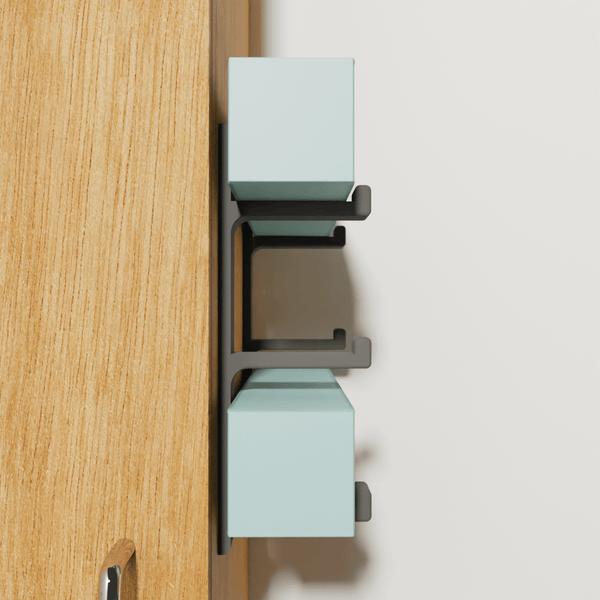Tin Foil / Cling Film / Grease Proof Paper Mount Bracket Holder Organiser For Kitchen Cupboard Storage Side Hooks