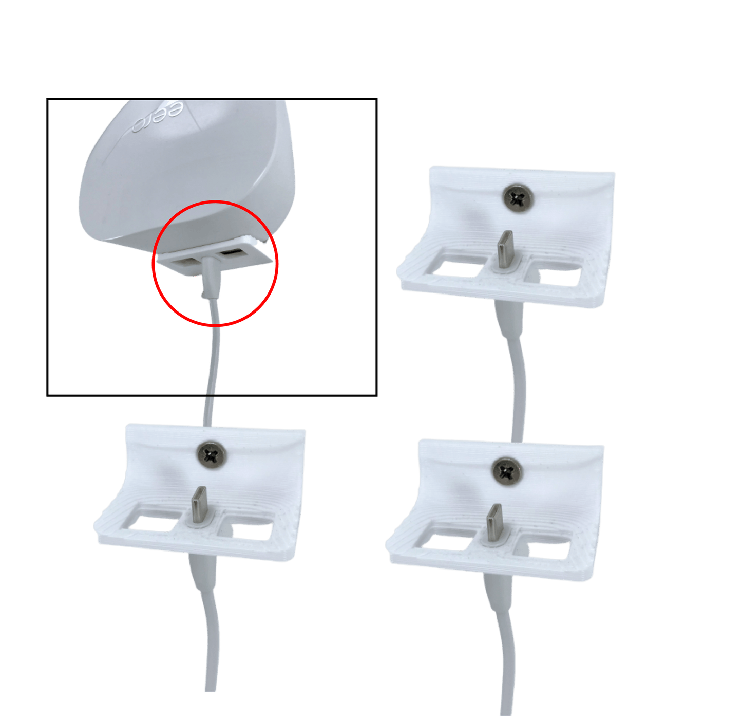Wall Mount Bracket Holder For Eero Mesh Wi-Fi Router/Extender Hidden