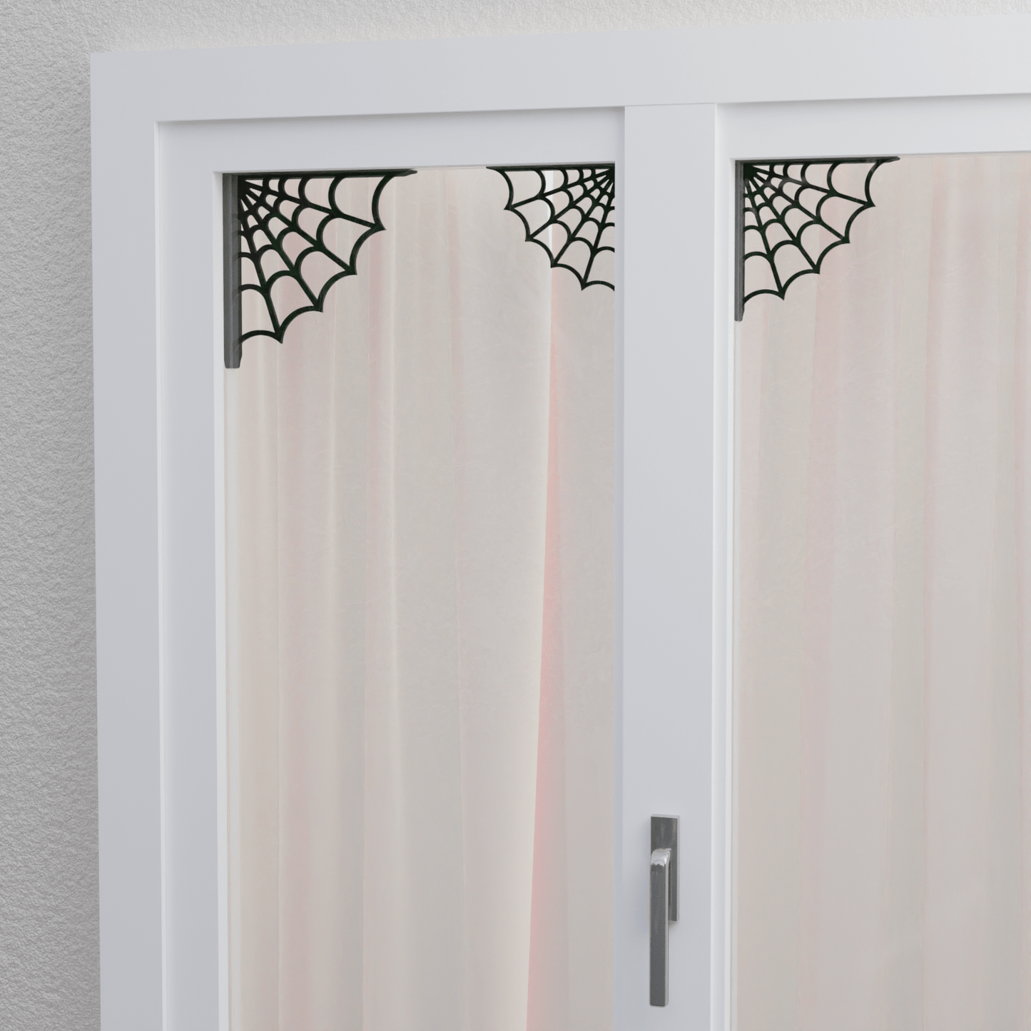 Spider Cobweb Halloween Decoration For Window Corner's 3 Pack