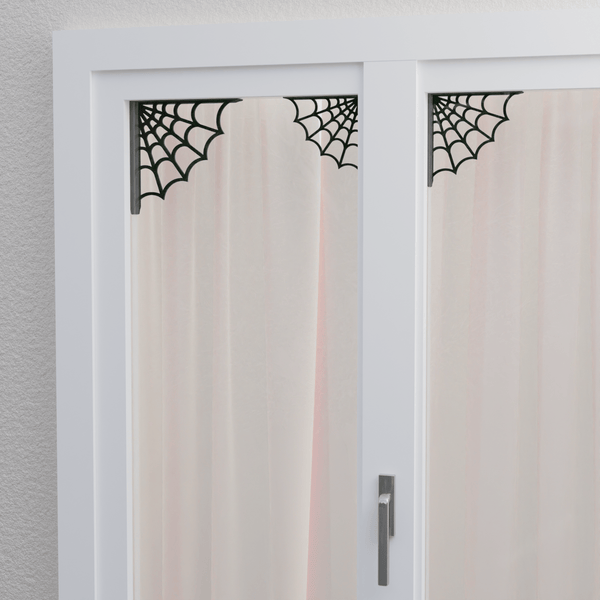 Spider Cobweb Halloween Decoration For Window Corner's 3 Pack