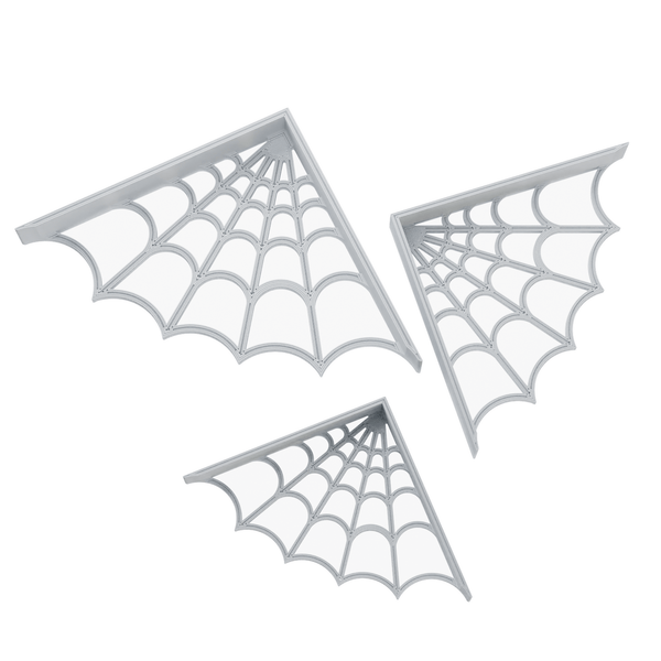 Spider Cobweb Halloween Decoration For Window Corner's 3 Pack