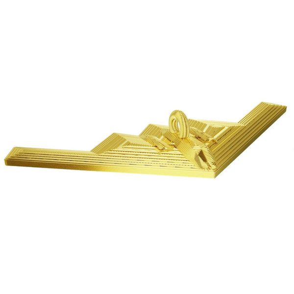 B2 Stealth Bomber Christmas Tree Bauble Decoration Ornament For Christmas Xmas Noel (Gold)