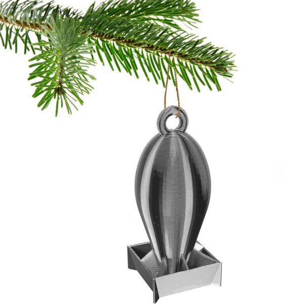 Barrage Balloon Christmas Bauble Decoration Ornament For Christmas Xmas Noel (Gold)