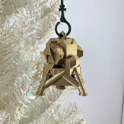 Custom Christmas Bauble - Mars Luna Lander Silver