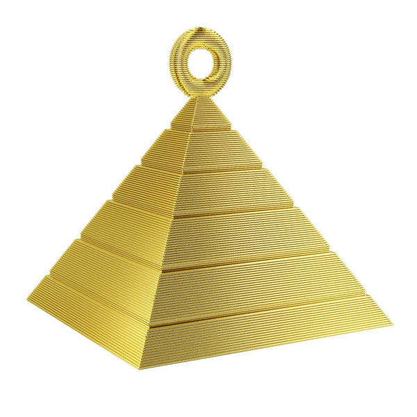 Pyramid Christmas Tree Bauble Decoration Ornament For Christmas Xmas Noel (Gold)