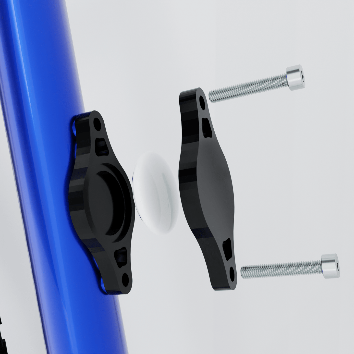 AirTag Bike Mount Holder Bracket Attachment (Bolts Included) For Standard Bottle Cage 64mm Bicycle Cycling Accessory