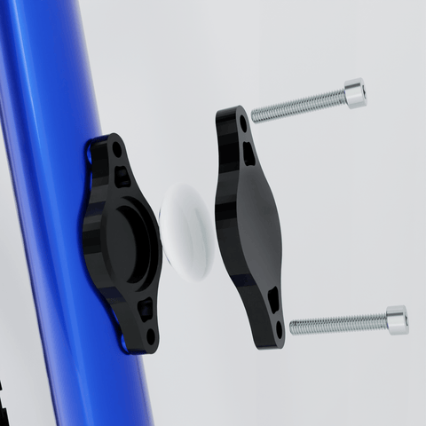 AirTag Bike Mount Holder Bracket Attachment (Bolts Included) For Standard Bottle Cage 64mm Bicycle Cycling Accessory