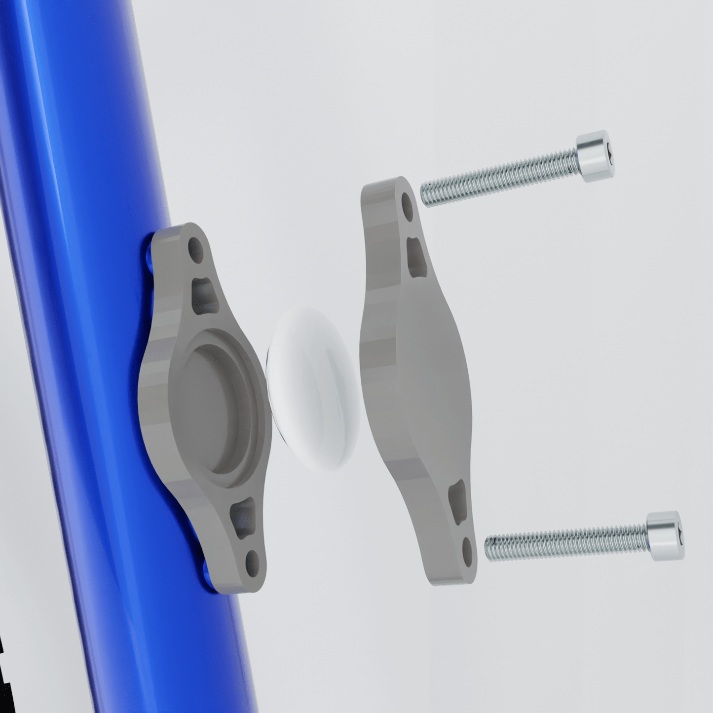 AirTag Bike Mount Holder Bracket Attachment (Bolts Included) For Standard Bottle Cage 64mm Bicycle Cycling Accessory