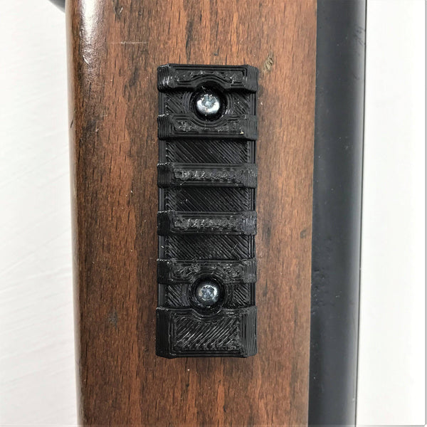 Tactical Torch And Torch Holder With 60mm Screw On Picatinny Rail For Wooden Stock's