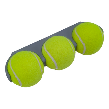 Padel Ball Wall Mount - Triple Ball Quick-Slot Storage Rack