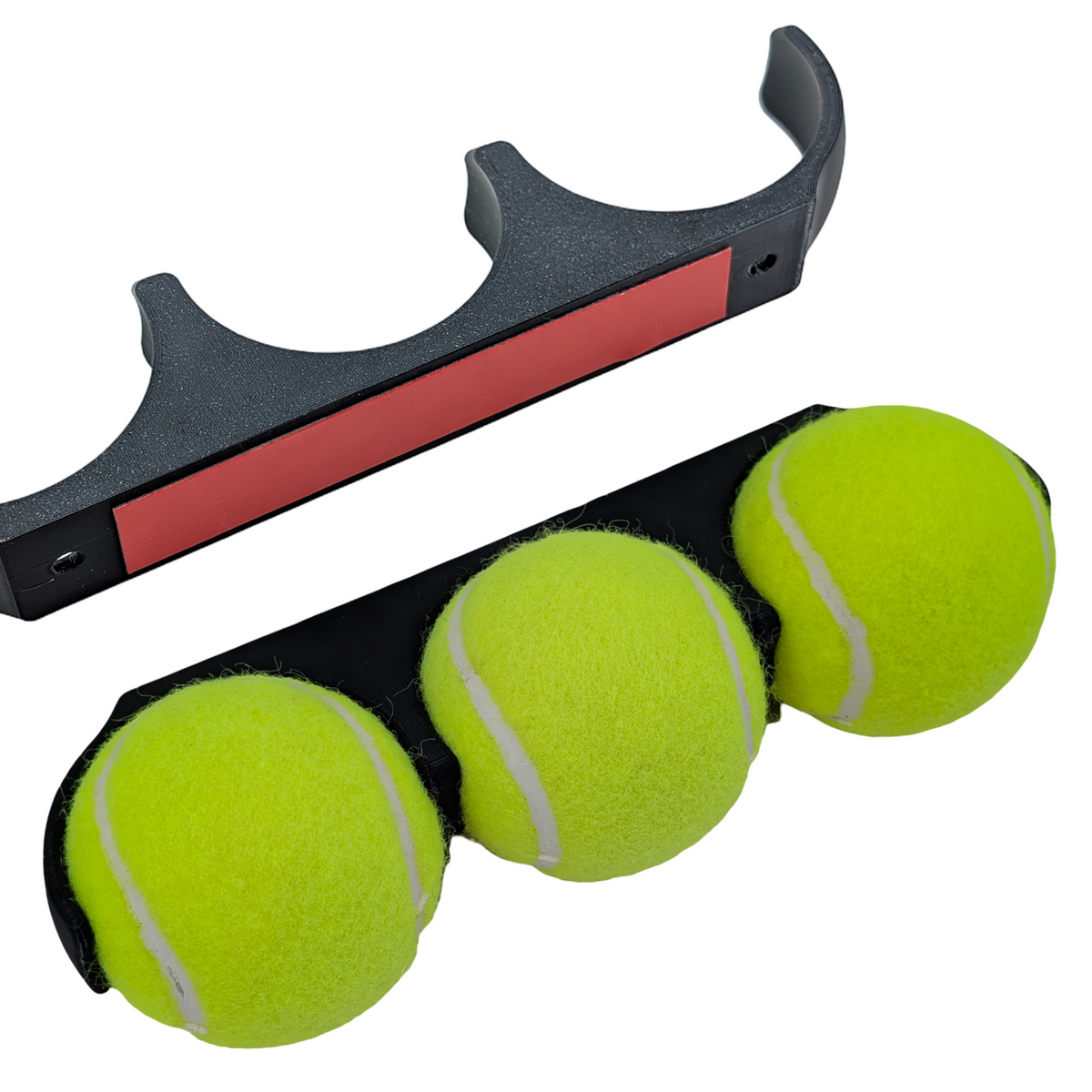 Padel Ball Wall Mount - Triple Ball Quick-Slot Storage Rack