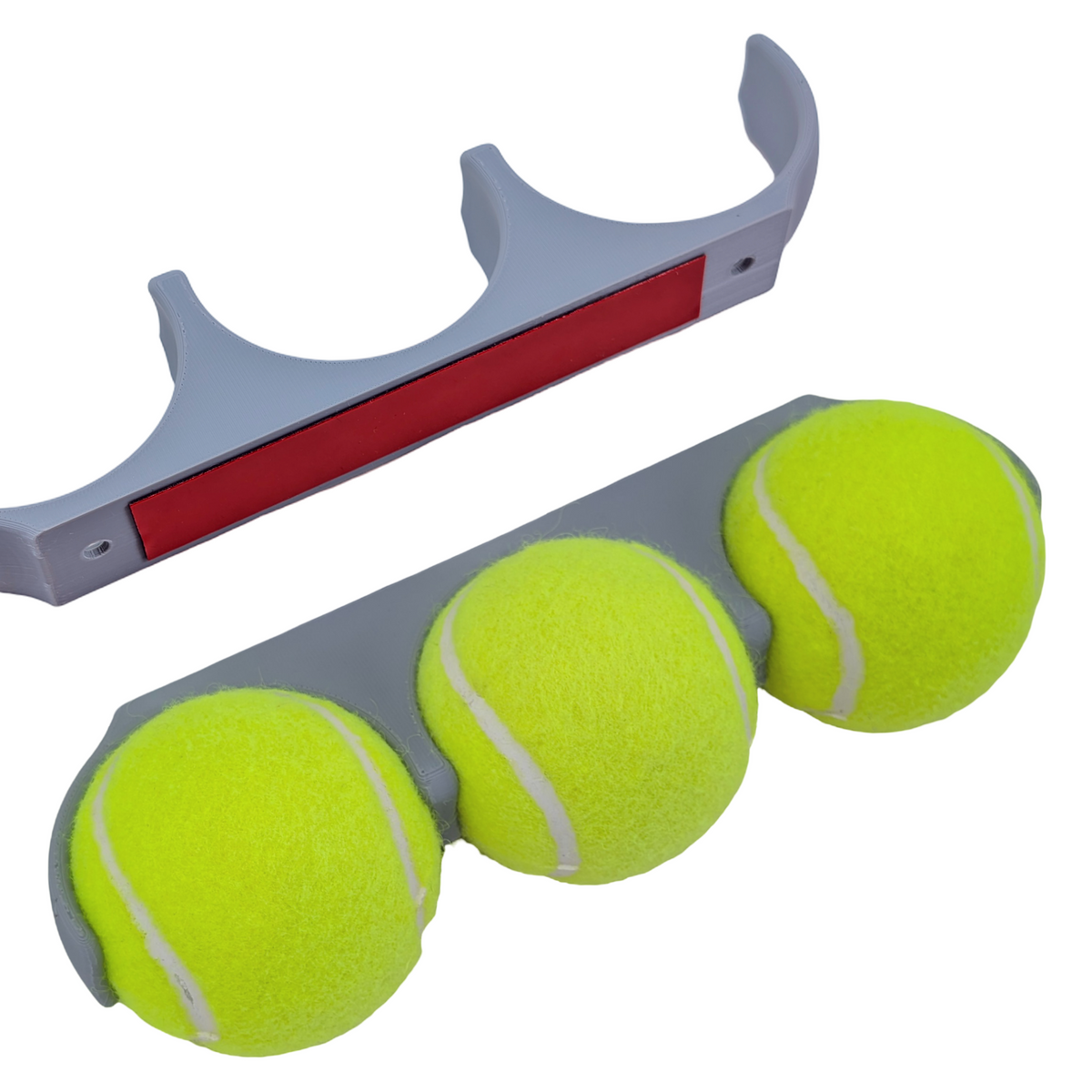 Padel Ball Wall Mount - Triple Ball Quick-Slot Storage Rack