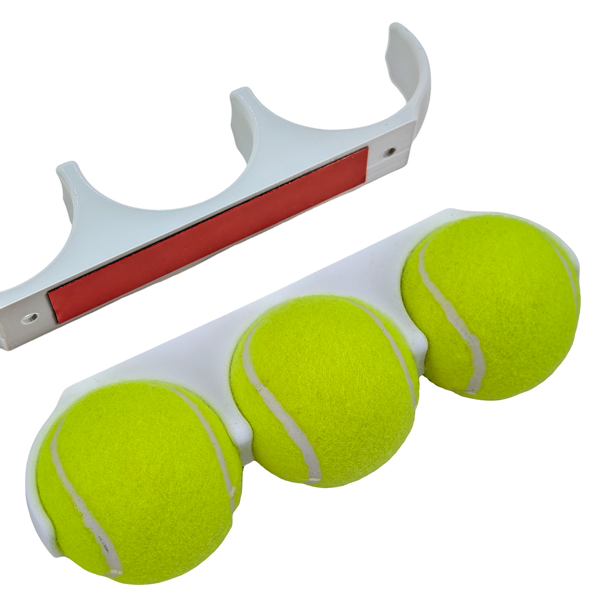 Padel Ball Wall Mount - Triple Ball Quick-Slot Storage Rack