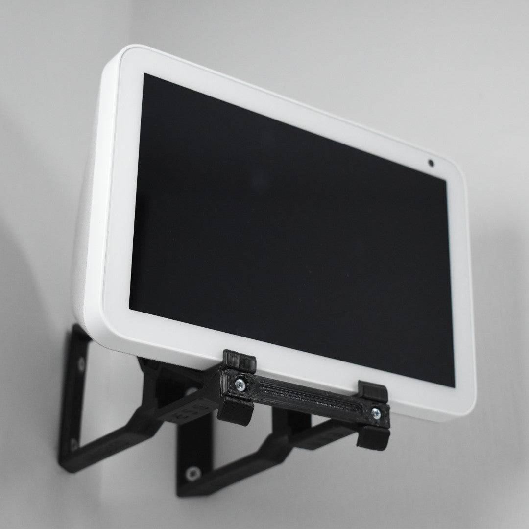 Echo Show 8 Corner Wall Mount Corner Wall Bracket Adjustable Tilt Multi Function - Upright & Angled