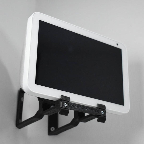 Echo Show 8 Corner Wall Mount Corner Wall Bracket Adjustable Tilt Multi Function - Upright & Angled