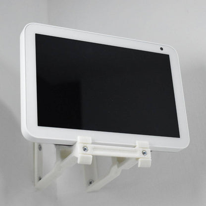 Echo Show 8 Corner Wall Mount Corner Wall Bracket Adjustable Tilt Multi Function - Upright & Angled
