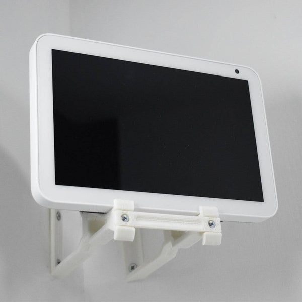 Echo Show 8 Corner Wall Mount Corner Wall Bracket Adjustable Tilt Multi Function - Upright & Angled