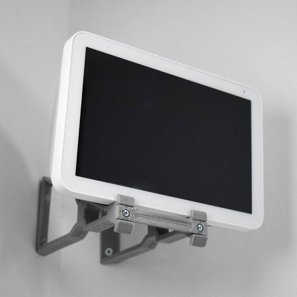 Echo Show 8 Corner Wall Mount Corner Wall Bracket Adjustable Tilt Multi Function - Upright & Angled