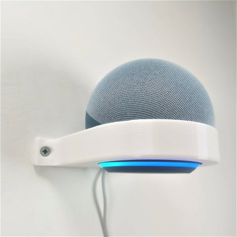 Echo Dot 4th Generation Wall Bracket Wall Mount Holder Ring Halo Grey