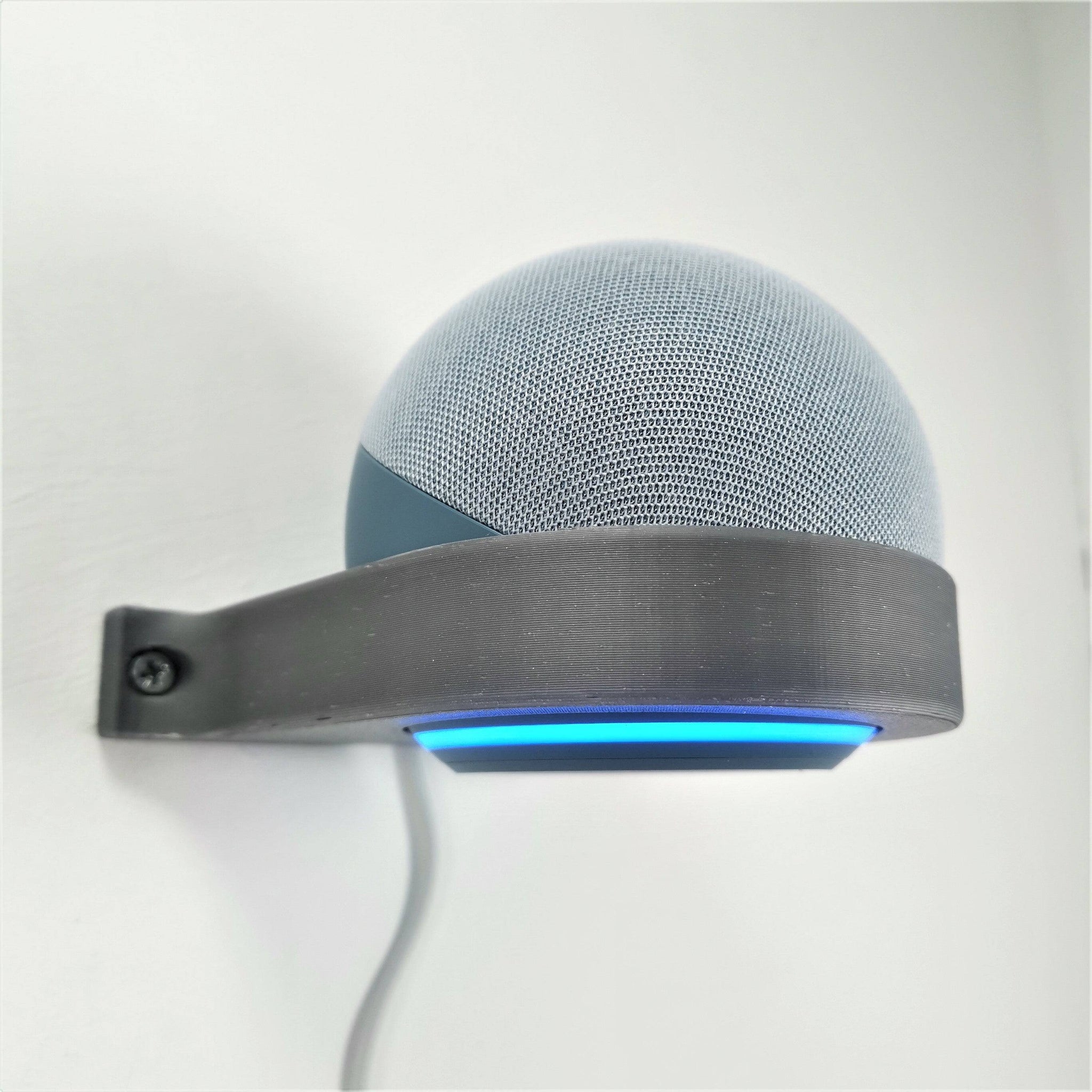 Echo Dot 4th Generation Wall Bracket Wall Mount Holder Ring Halo Grey