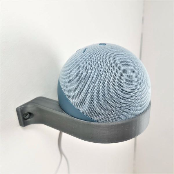 Echo Dot 4th Generation Wall Bracket Wall Mount Holder Ring Halo Grey