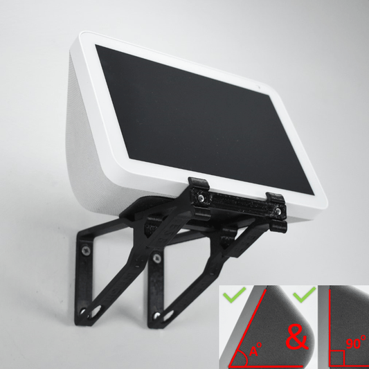 Echo Show 8 Wall Mount Wall Bracket Adjustable Tilt Multi Function - Upright & Angled
