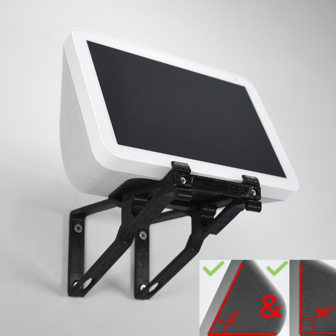 Echo Show 8 Wall Mount Wall Bracket Adjustable Tilt Multi Function - Upright & Angled