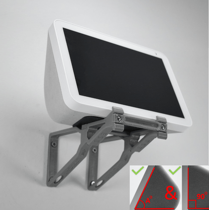 Echo Show 8 Wall Mount Wall Bracket Adjustable Tilt Multi Function - Upright & Angled