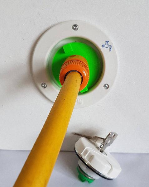 Motorhome Water Filler Cap With Hose Connector : Fits Fiamma Type