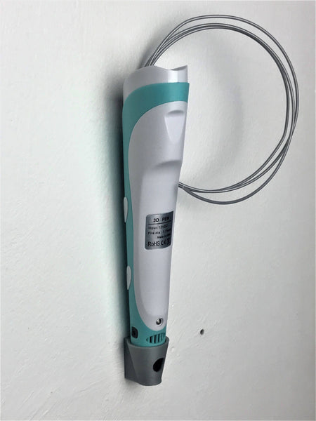 3D Filament Pen Wall Bracket Holder : Black