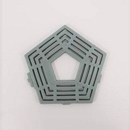 Pentagon Drinks Coaster : Grey