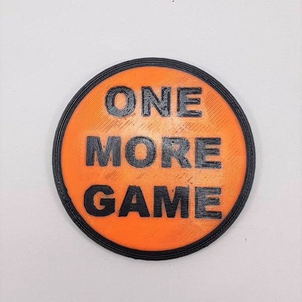 Gaming "Choice" Coaster / Large Coin: Flip The Coin To Decide If You Play On Or Rest Up..!