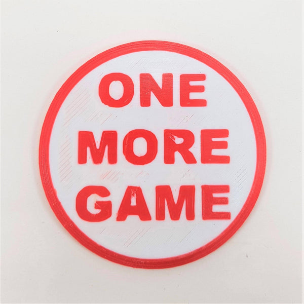 Gaming "Choice" Coaster / Large Coin: Flip The Coin To Decide If You Play On Or Rest Up..!