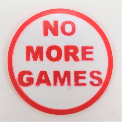 Gaming "Choice" Coaster / Large Coin: Flip The Coin To Decide If You Play On Or Rest Up..!