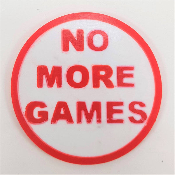 Gaming "Choice" Coaster / Large Coin: Flip The Coin To Decide If You Play On Or Rest Up..!