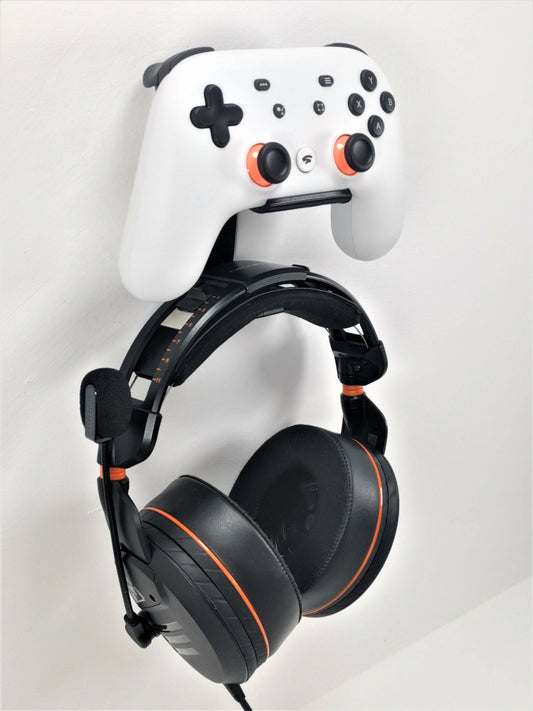 Google Stadia Controller Wall Bracket Wall Mount With Headphone Hanger Holder