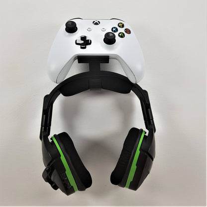 Xbox One / S / X Controller Wall Bracket Wall Mount With Added Headphone Holder