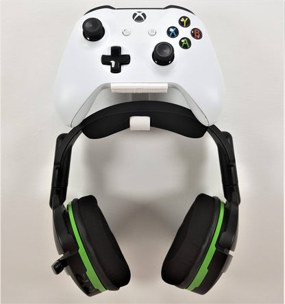 Xbox One / S / X Controller Wall Bracket Wall Mount With Added Headphone Holder