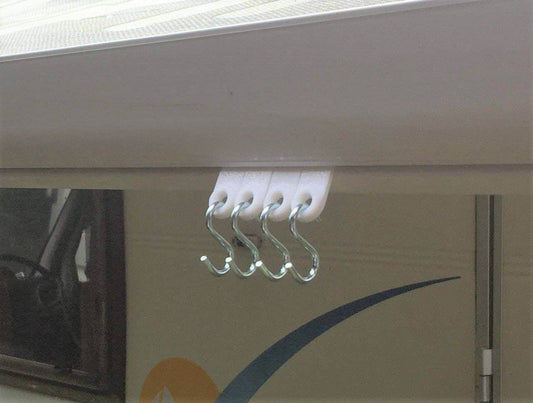 Awning Rail Hook Ring With S Hooks 4 Pack : Motorhome And Caravan Hanger