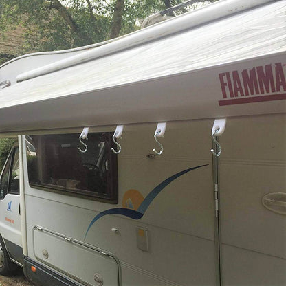 Awning Rail Hook Ring With S Hooks 4 Pack : Motorhome And Caravan Hanger