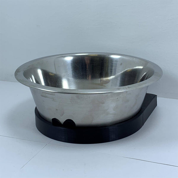Pet Bowl Holder Barrier Floor Mount Guide Bracket