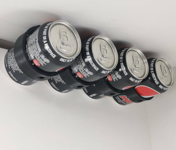 Drinks Can Cupboard Mount Bracket Holder Tidy Space Saver