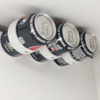Drinks Can Cupboard Mount Bracket Holder Tidy Space Saver