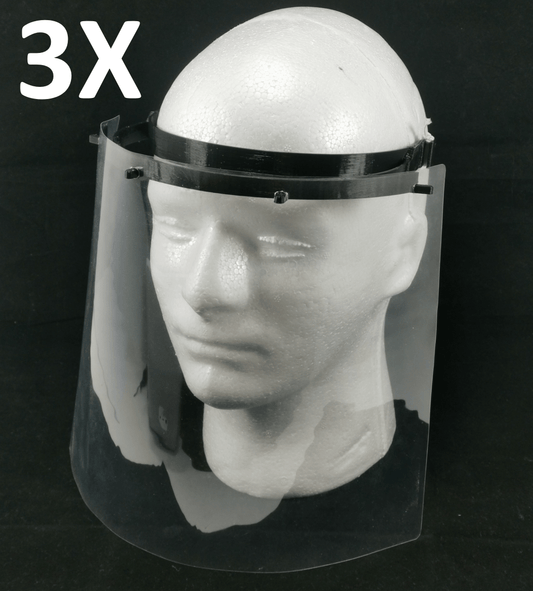 Visière de protection 3 visières transparentes de rechange incluses