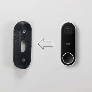 Hello Door Bell 30 Degree Angle Spacer / Wall Mount / Bracket / Camera Director For Nest: (Black)