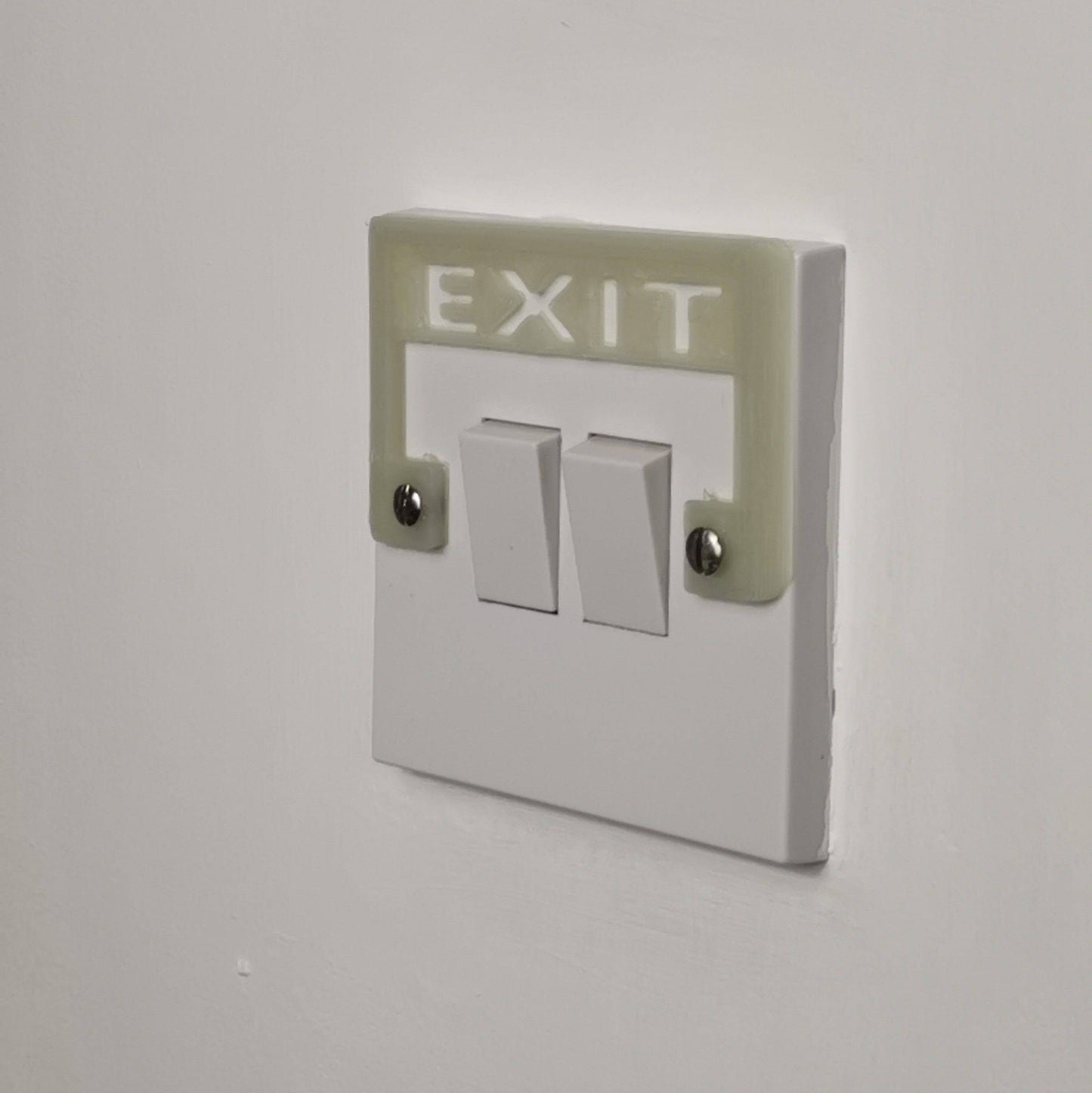 Light Switch Cover Exit Sign : Glow In The Dark