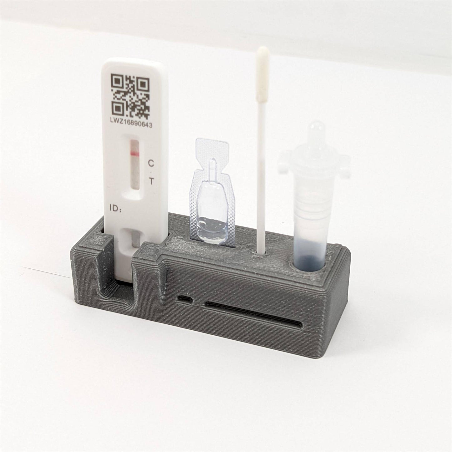 Lateral Flow Test Kit Stand Holder Wall Mount Bracket
