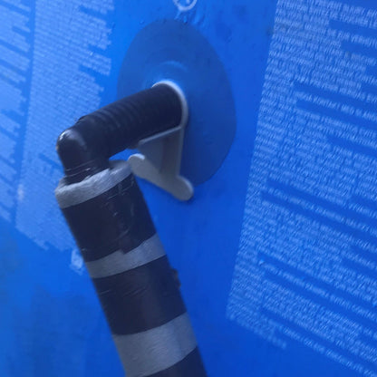 2 X Schwimmbad-Schlauchhalterungen: Grau, hält Rohre von 30 mm bis 37 mm, passend für Intex-Pools