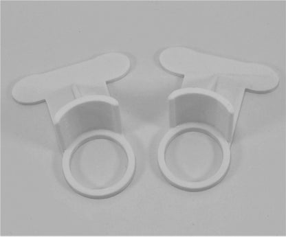 2 X Schwimmbad-Rohrhalterungen (groß): Hält Rohre von 35 mm bis 44 mm (passend für Intex-Pools)